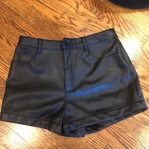 Forever 21 faux leather shorts
